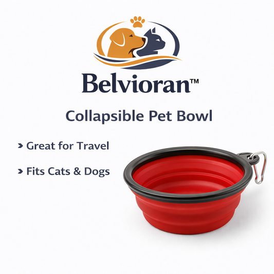 Belvioran™ Travel-Friendly Collapsible Pet Bowl